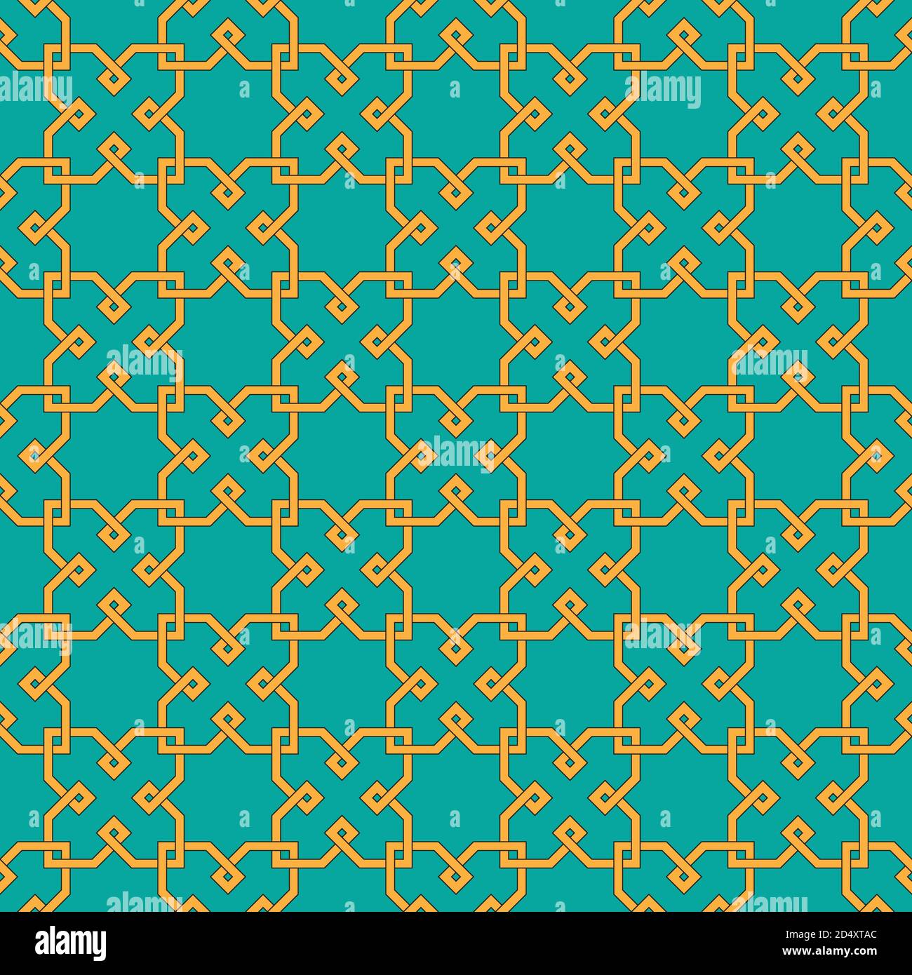 Geometrische nahtlose Muster, islam Stil Ornament Textildruck. Stock Vektor