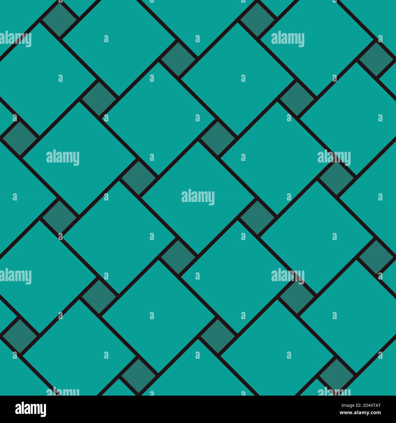 Nahtloses Muster. Mosaik von Quadraten in zwei Farben. Stock Vektor