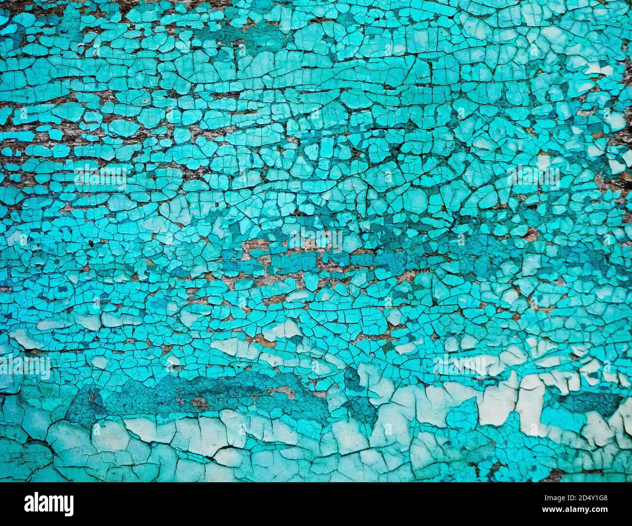 Gechipte vintage bemalten Holzhintergrund mit abblätternder Farbe und rau Textur Stockfoto