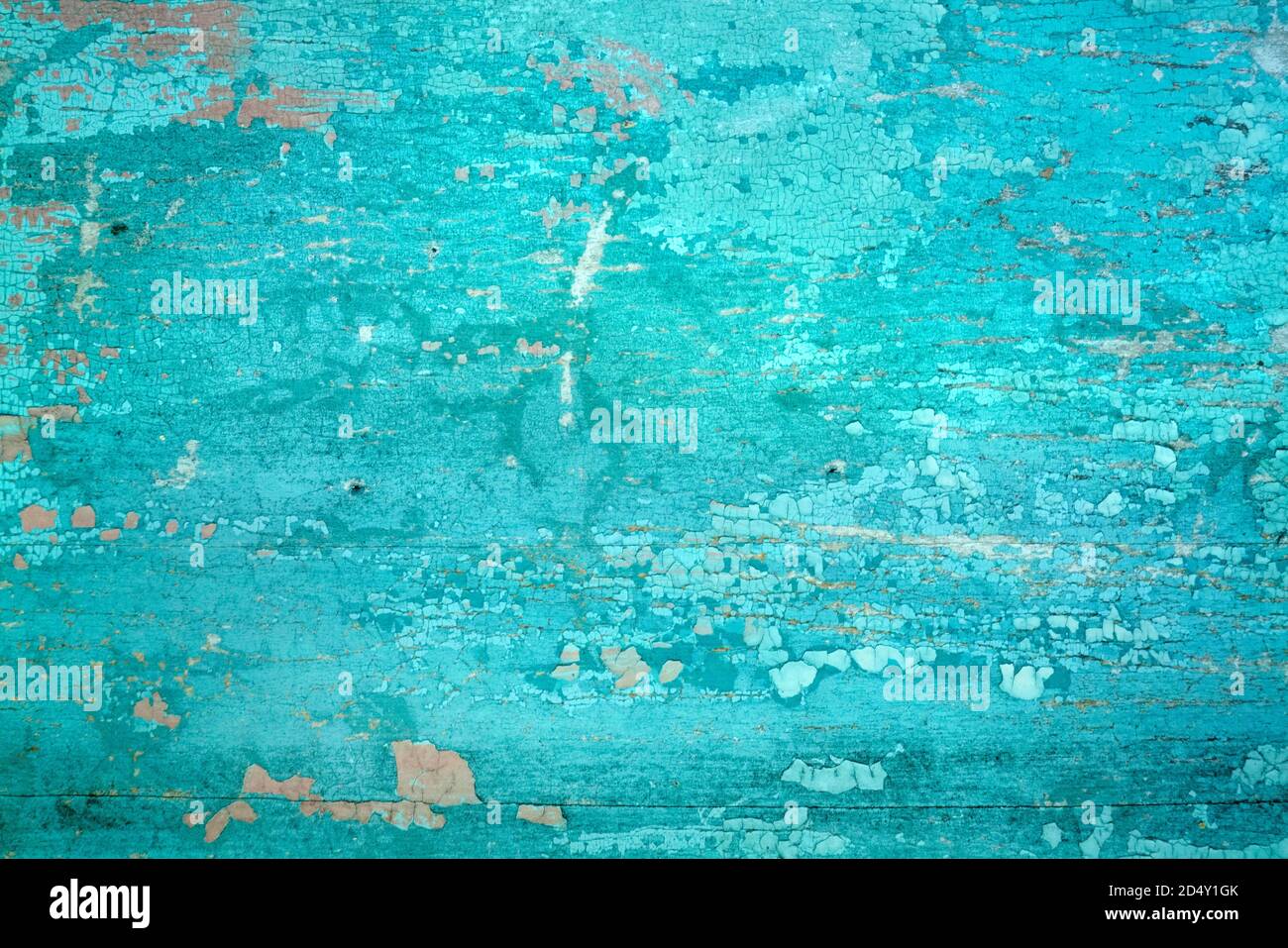 Gechipte vintage bemalten Holzhintergrund mit abblätternder Farbe und rau Textur Stockfoto