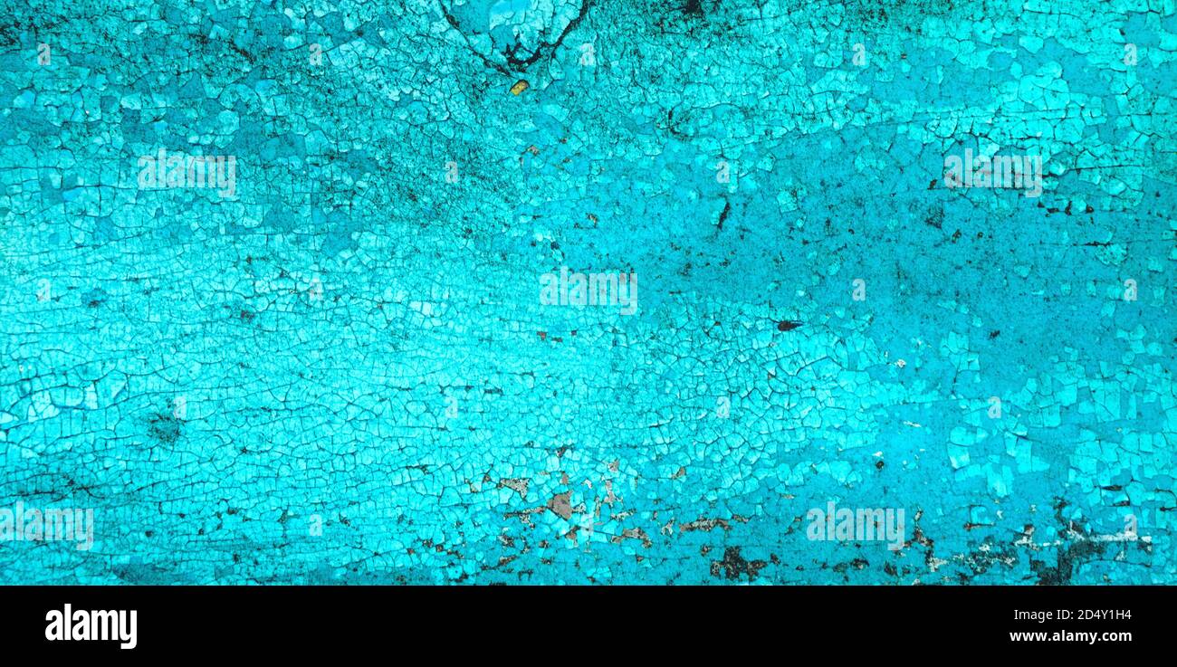 Gechipte vintage bemalten Holzhintergrund mit abblätternder Farbe und rau Textur Stockfoto