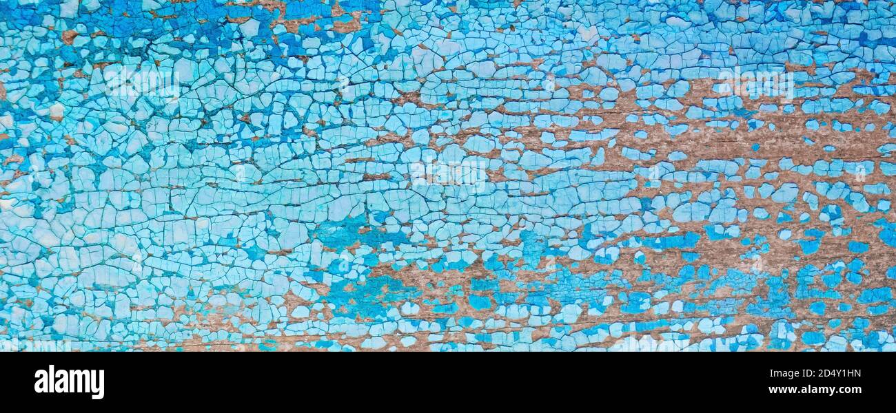Gechipte vintage bemalten Holzhintergrund mit abblätternder Farbe und rau Textur Stockfoto