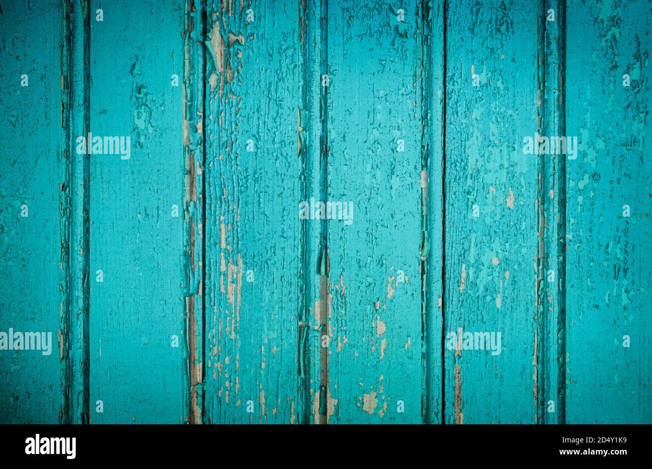 Gechipte vintage bemalten Holzhintergrund mit abblätternder Farbe und rau Textur Stockfoto