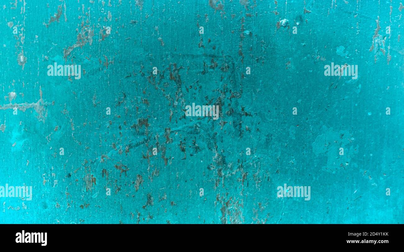 Gechipte vintage bemalten Holzhintergrund mit abblätternder Farbe und rau Textur Stockfoto