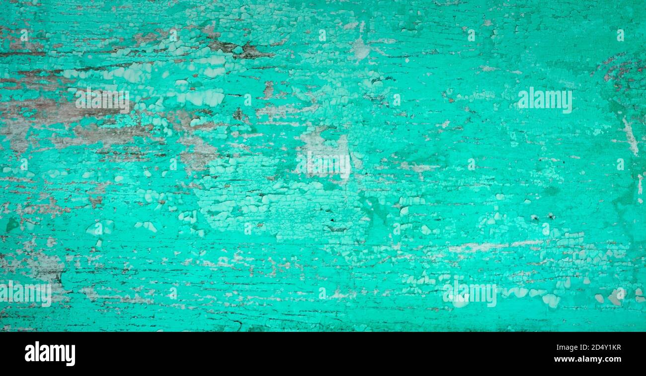 Gechipte vintage bemalten Holzhintergrund mit abblätternder Farbe und rau Textur Stockfoto