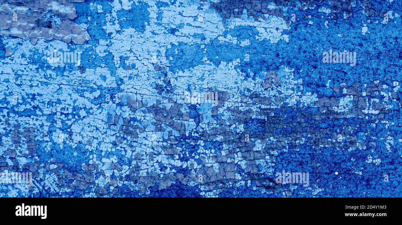 Gechipte vintage bemalten Holzhintergrund mit abblätternder Farbe und rau Textur Stockfoto