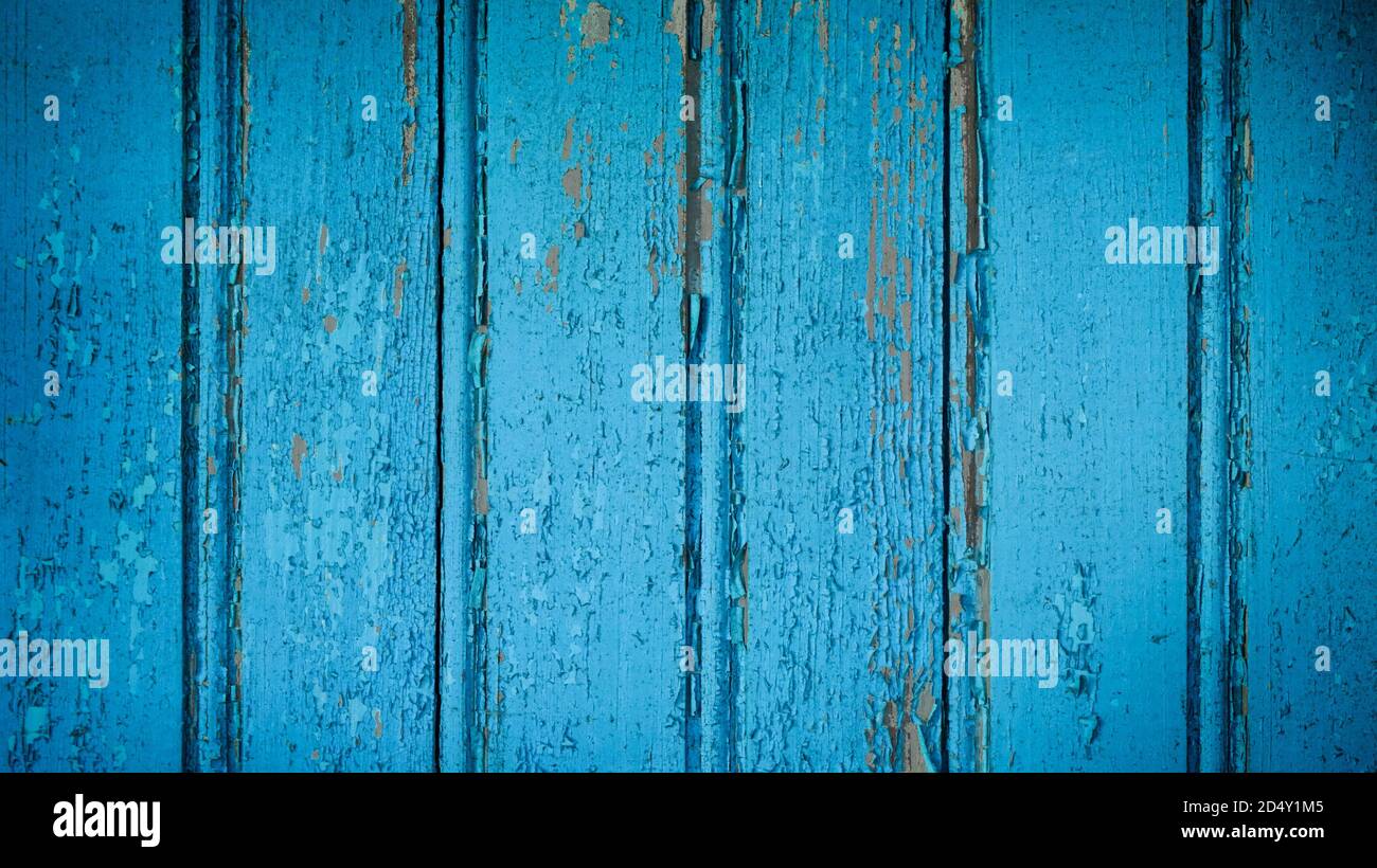 Gechipte vintage bemalten Holzhintergrund mit abblätternder Farbe und rau Textur Stockfoto