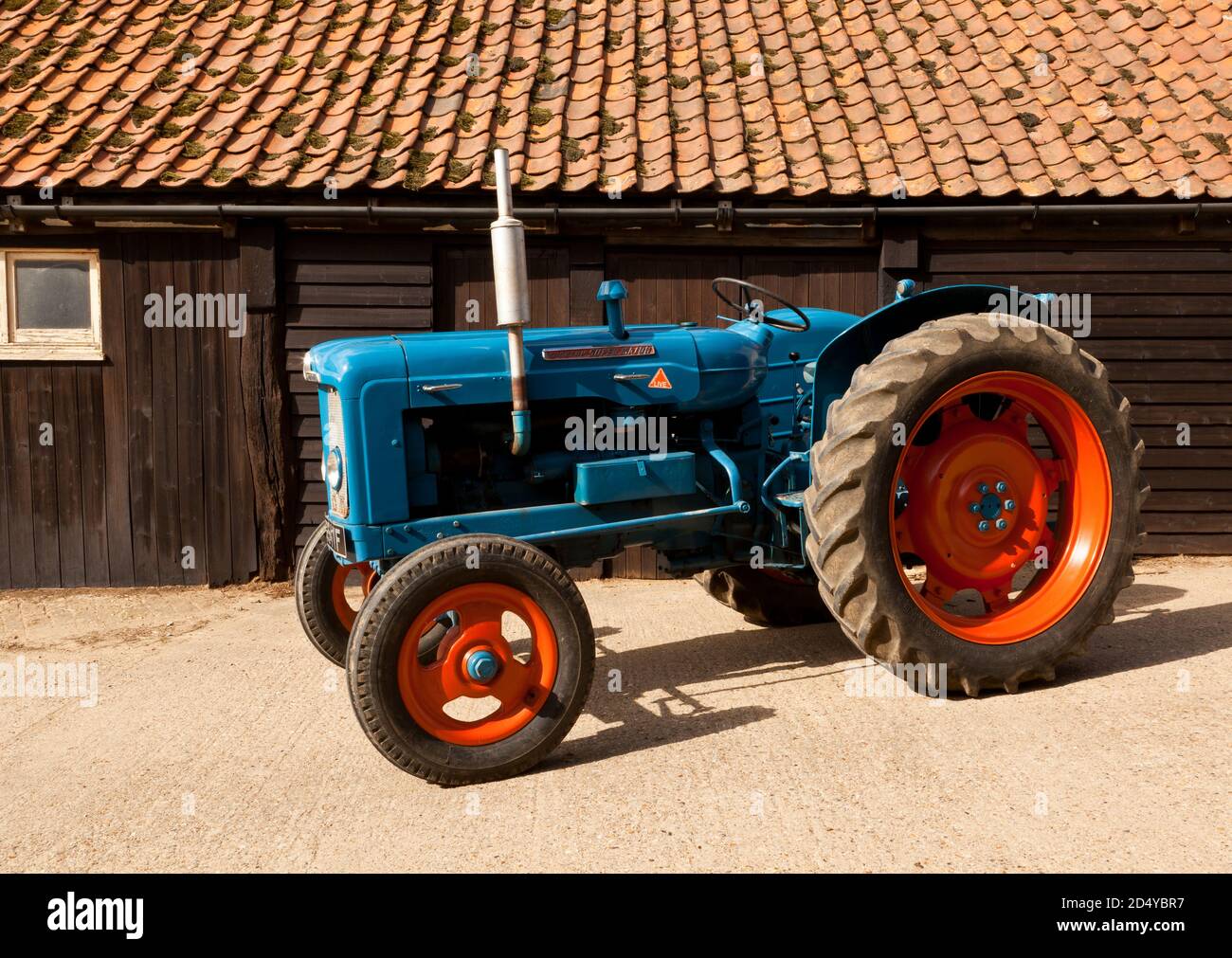 1961 Fordson Super Major Vintage Traktor Stockfoto