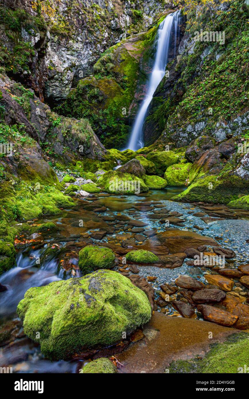 Italien Piemont Park von Marguareis - Cascata della Fontana Stockfoto