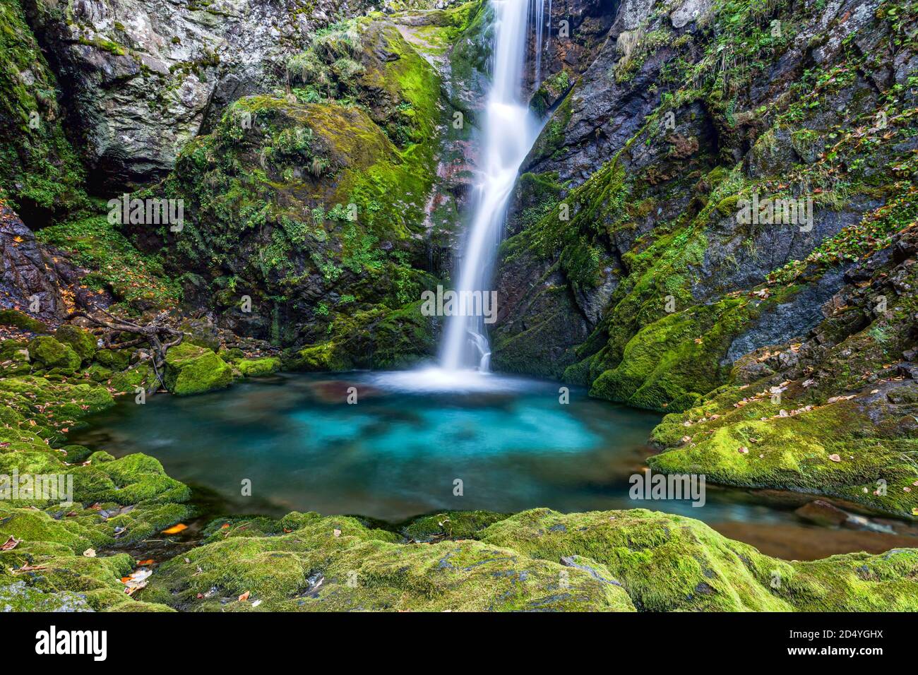 Italien Piemont Park von Marguareis - Cascata della Fontana Stockfoto