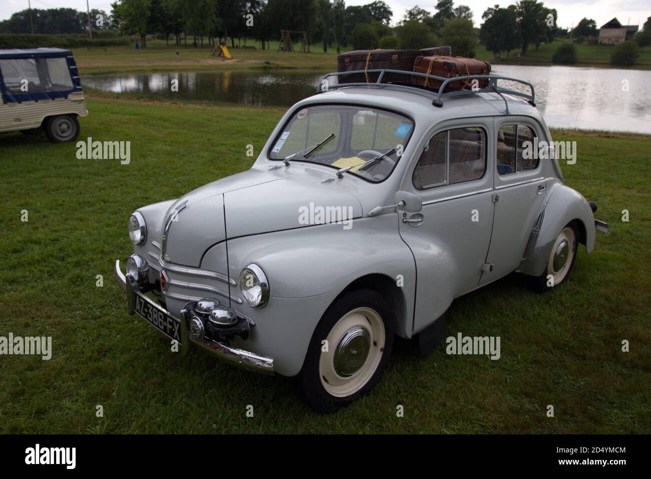 Renault 4CV Vintage Französisch Auto in Frankreich Stockfoto