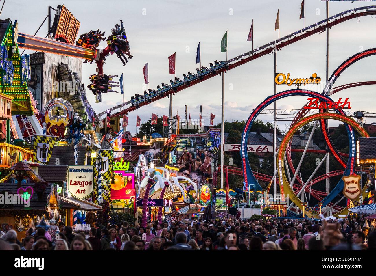MUN, DEUTSCHLAND - 26. Sep 2019: Oktoberfest in münchen 2019 vor Corona Stockfoto