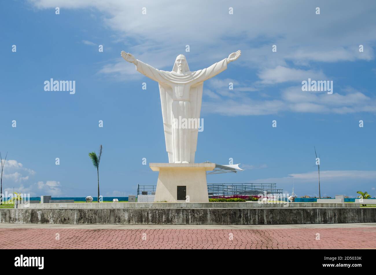 Der Christus am Paseo Marino in der Stadt Colon Stockfoto
