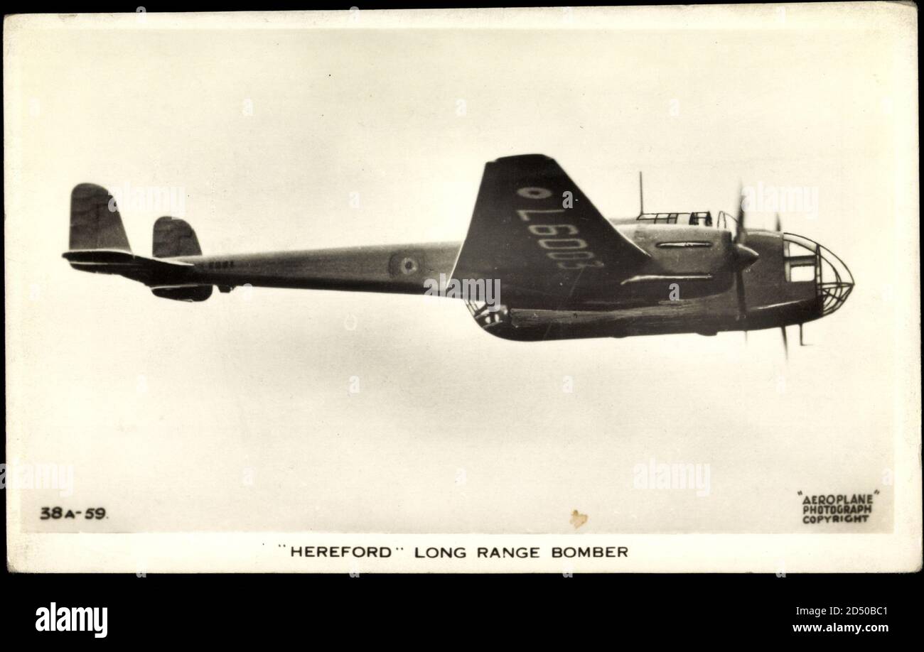 Hereford, Long Range Bomber, L 6003, Militärflugzeug - Einsatz weltweit Stockfoto