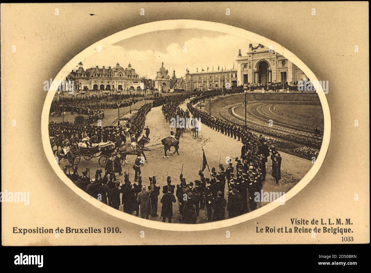 Brüssel, Weltausstellung 1910, Visite de L.L.M.M. Weltweite Nutzung Stockfoto