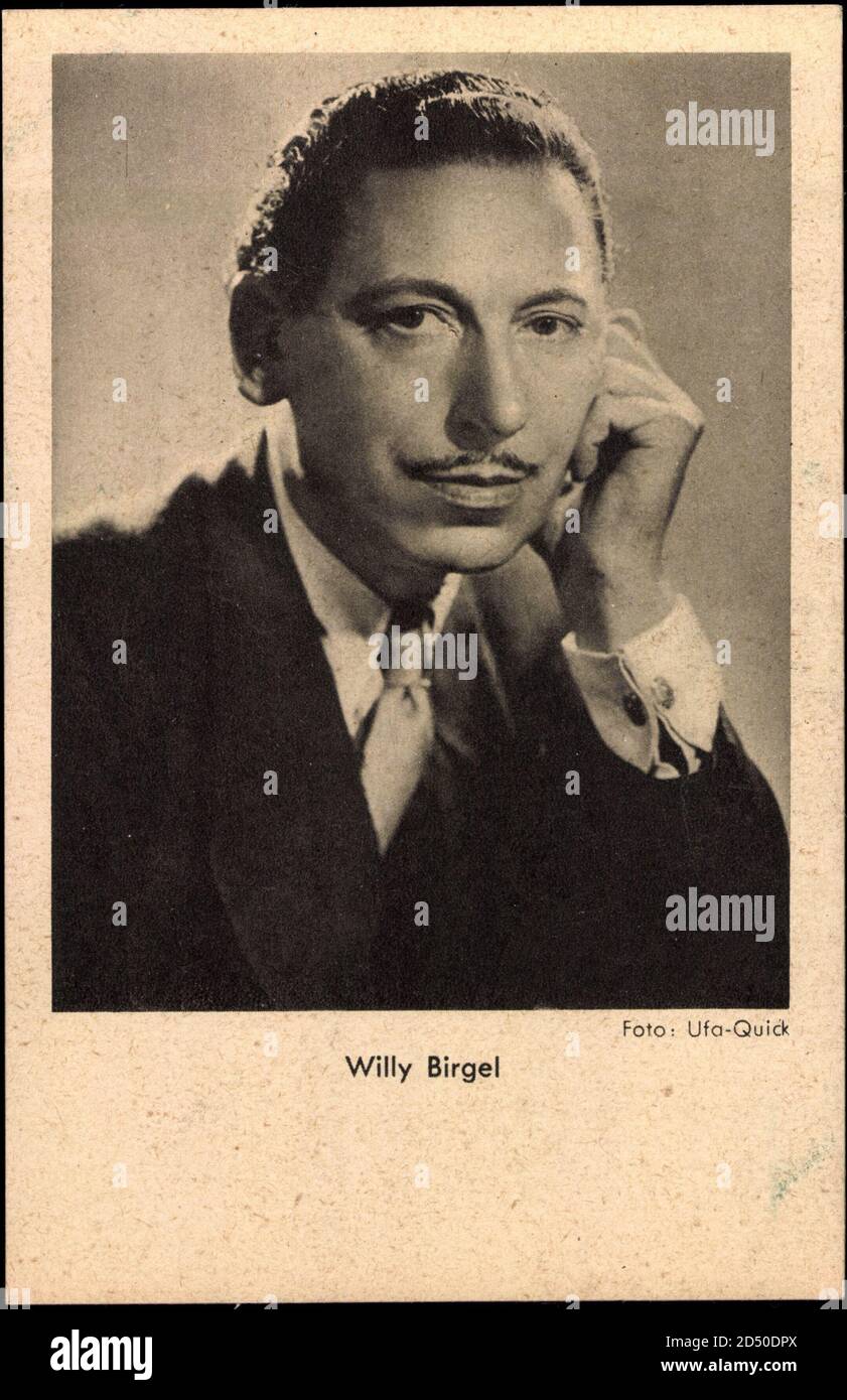 Schauspieler Willy Birgel im Anzug, Ufa Stockfoto