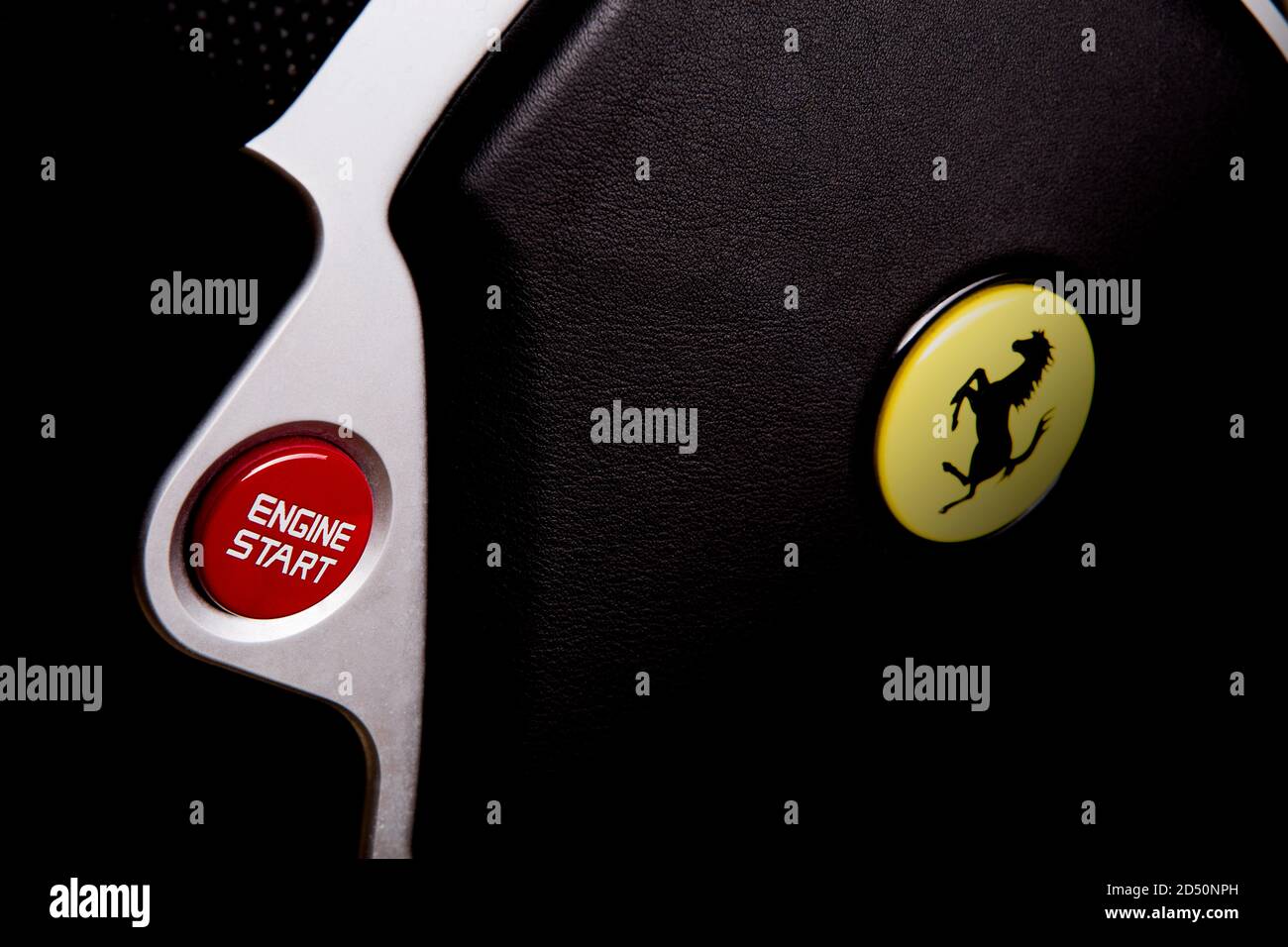 Roter Ferrari Stockfoto