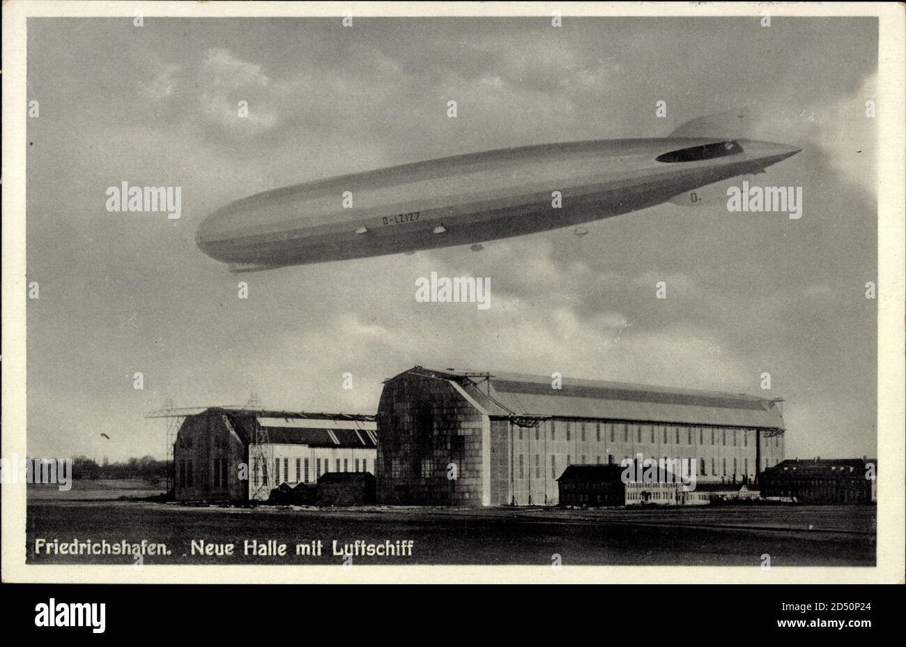 Friedrichshafen, Neue Luftschiffhalle mit Luftschiff LZ 127, Graf Zeppelin Stockfoto