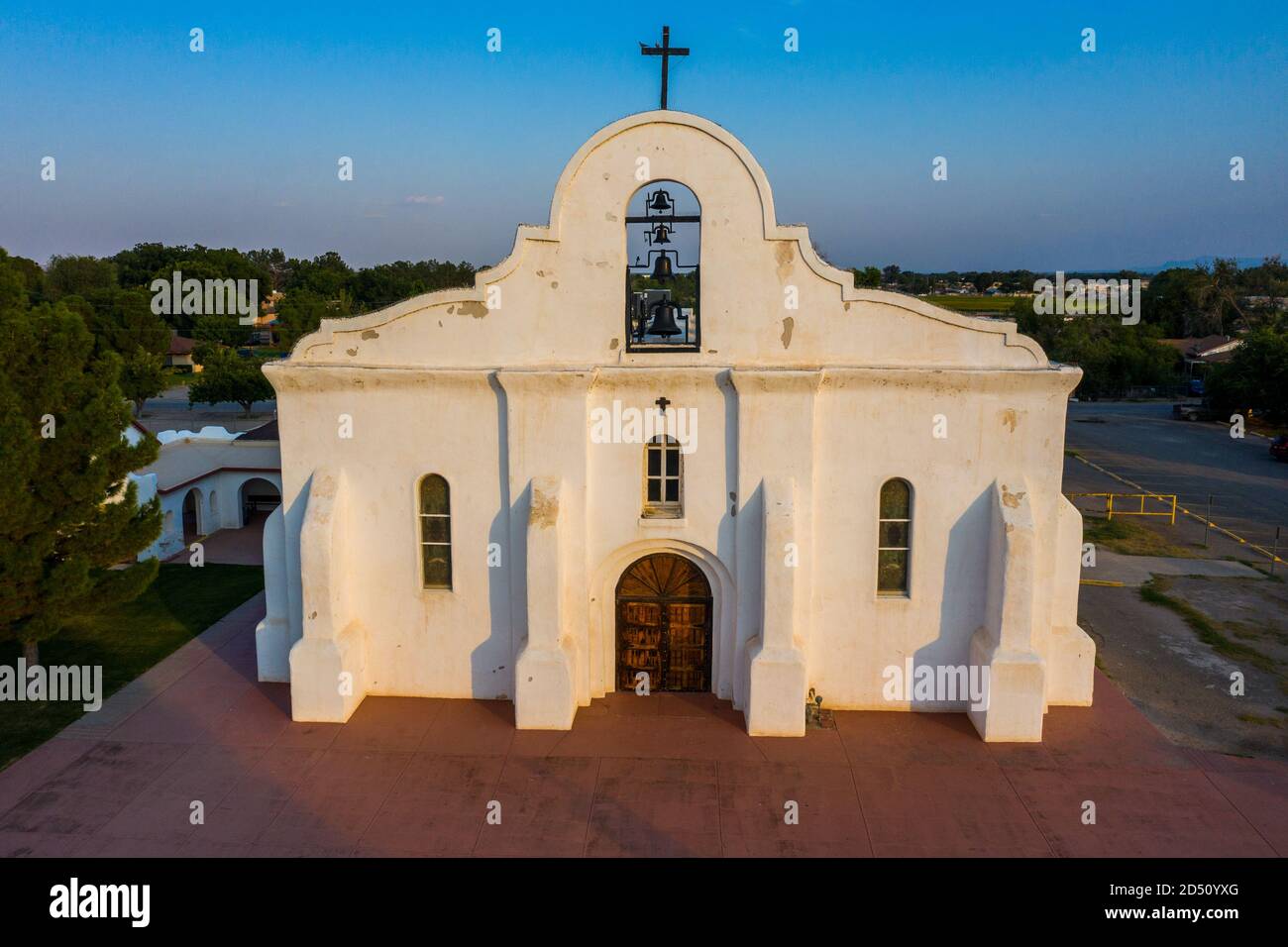 San Elizaario Mission, San Elizaario, Texas Stockfoto