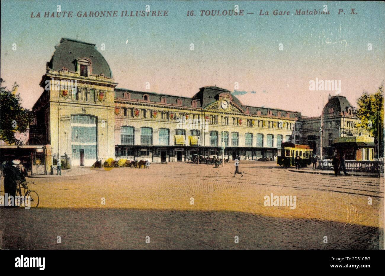 Toulouse Haute Garonne, La Gare Matabiau, Bahnhof, Straßenbahn Stockfoto