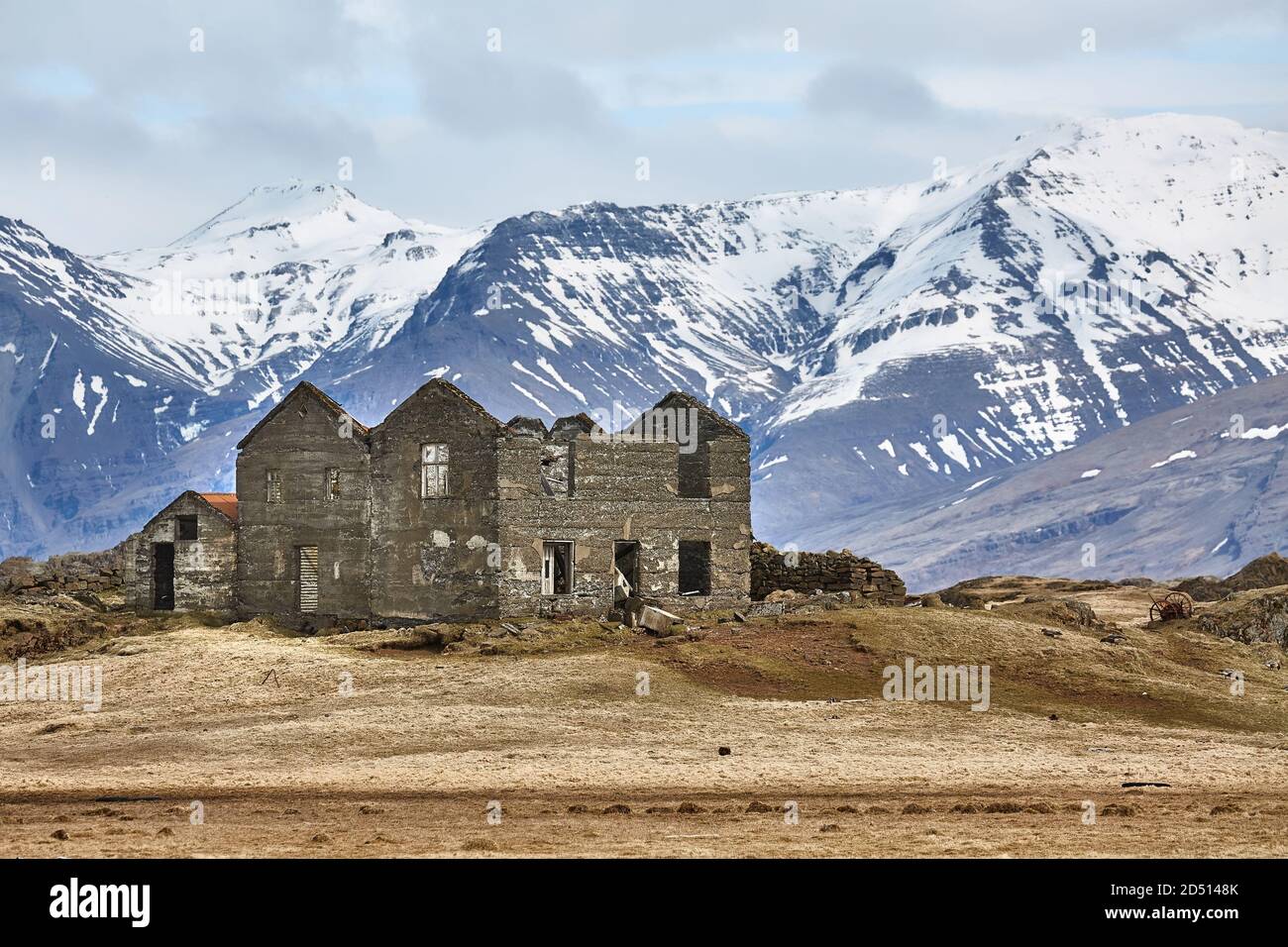 Verlassenes Haus in Island Stockfoto