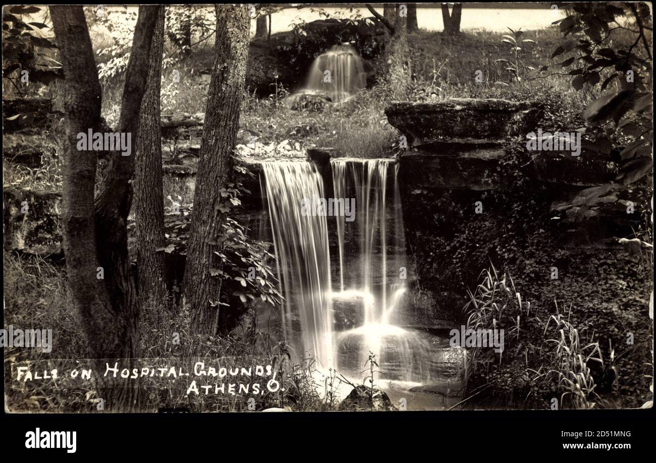 Athens Ohio, Falls on Hospital Grounds – weltweite Nutzung Stockfoto