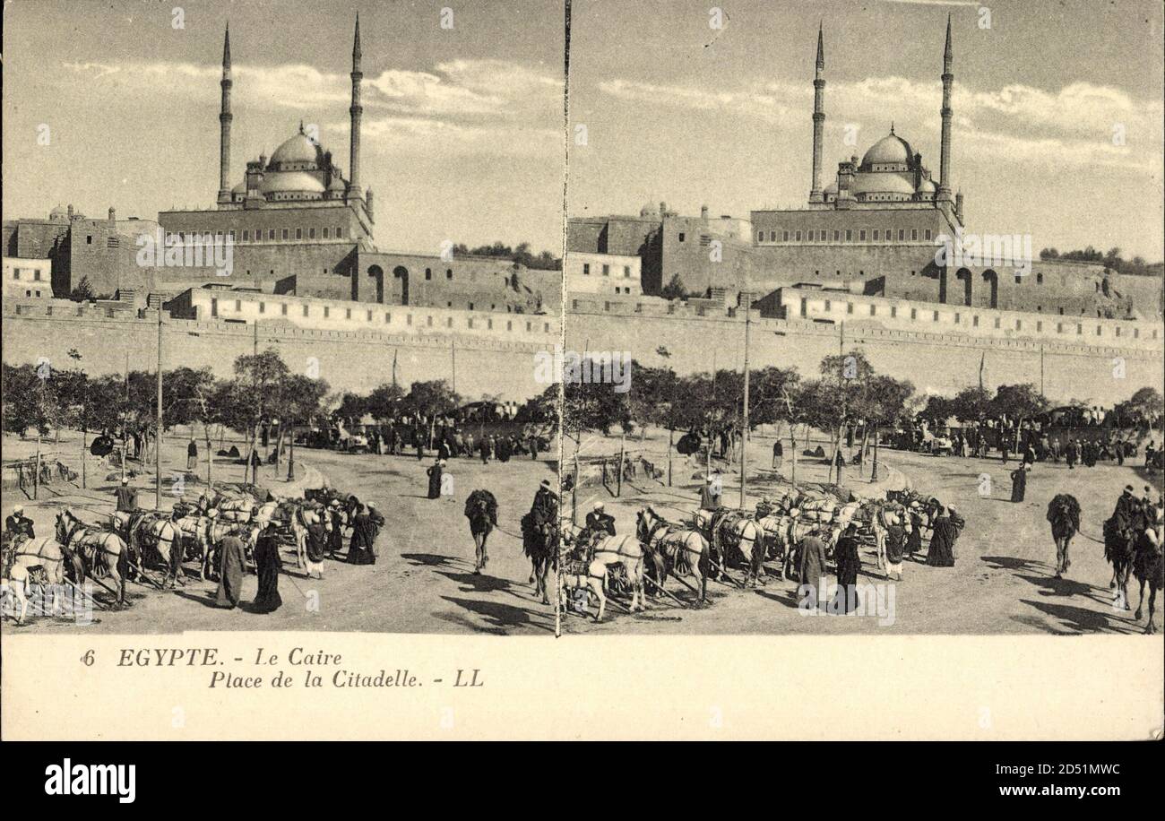 Kairo Ägypten, Place de la citadelle, Carosse – weltweite Nutzung Stockfoto