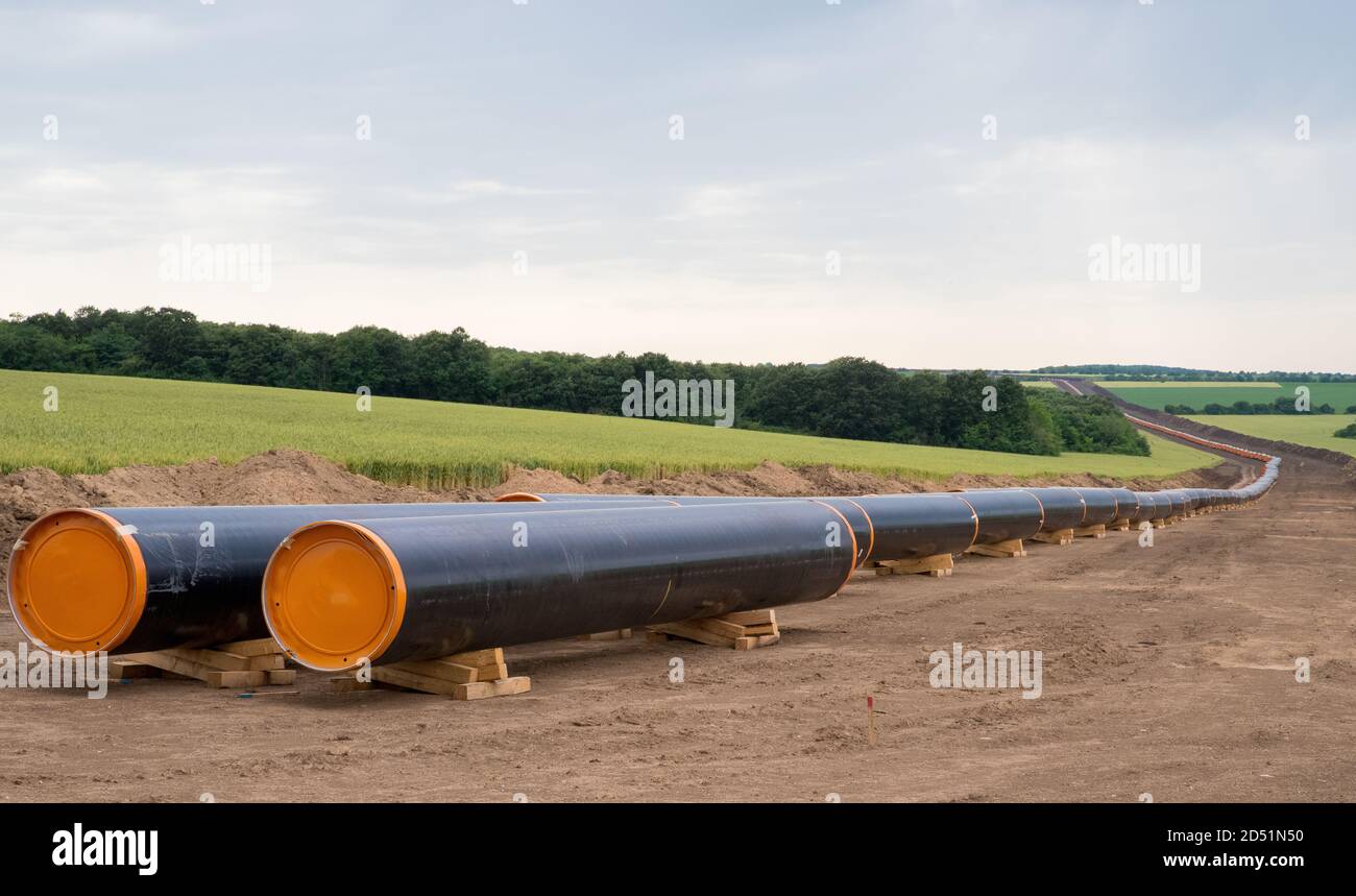 Bauarbeiten für die Balkan Stream-Gaspipeline. Stockfoto