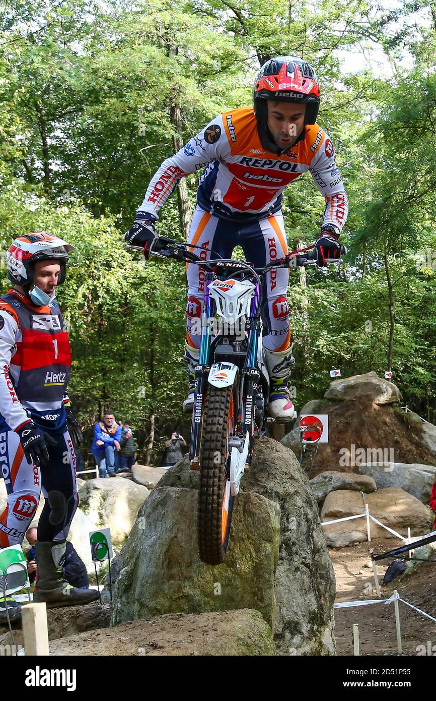 Toni Bou (Montesa / Trial GP) während der Hertz FIM Trial World Championship (Runde 4) auf dem Moto Club Lazzate Circuit am 11. Oktober 2020 in Lazzate (MB) Stockfoto