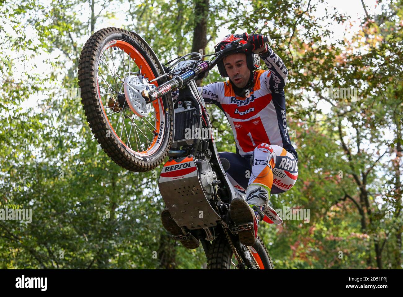 Toni Bou (Montesa / Trial GP) während der Hertz FIM Trial World Championship (Runde 4) auf dem Moto Club Lazzate Circuit am 11. Oktober 2020 in Lazzate (MB) Stockfoto