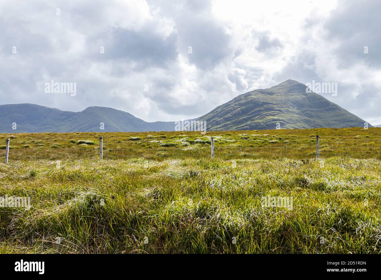 Dramatische Landschaft entlang des westlichen Weges Spaziergang in Tawnyard, County Mayo, Irland Stockfoto