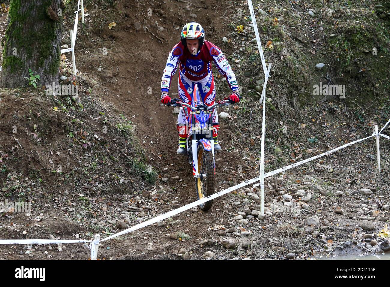 Matteo Grattarola (Beta / Trial 2) während der Hertz FIM Trial World Championship (Runde 4) auf dem Moto Club Lazzate Circuit am 11. Oktober 2020 in Lazzate Stockfoto