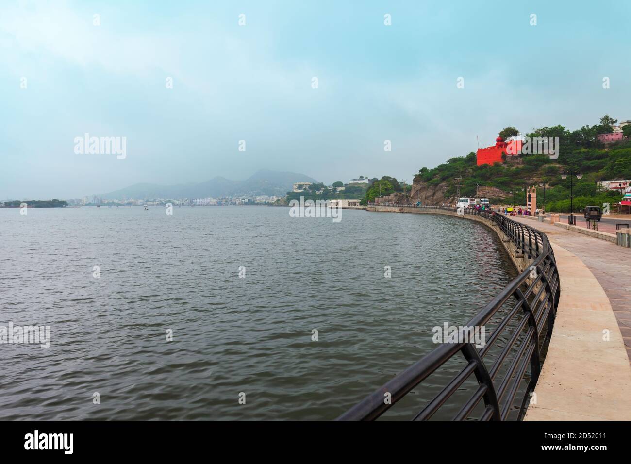 Anasagar See in Ajmer. Ajmer ist eine der ältesten Städte in Rajasthan Staat Indien. Stockfoto