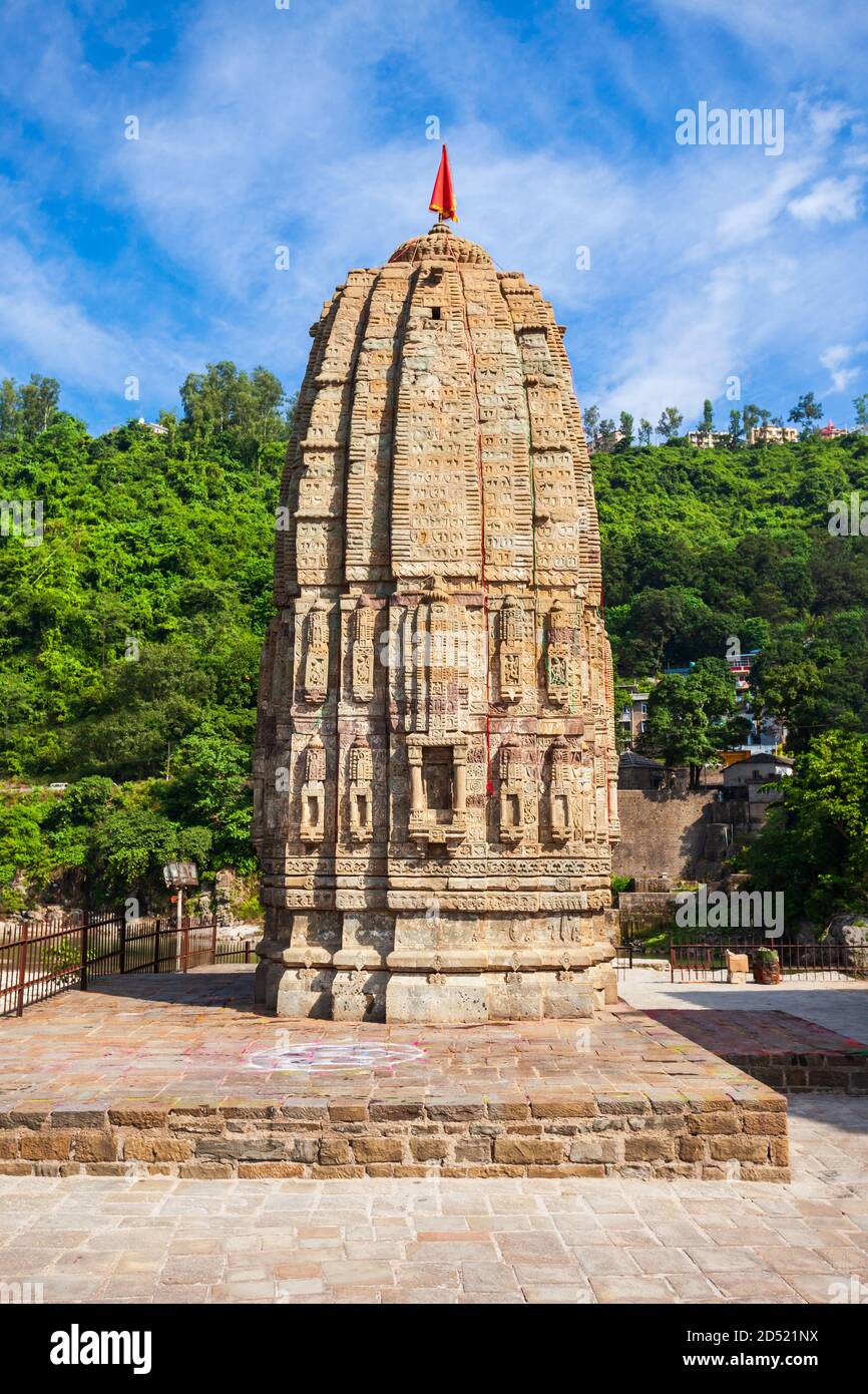 Der Panchbakhtar-Tempel ist ein hindu in der Stadt Mandi, im Bundesstaat Himachal Pradesh in Indien Stockfoto