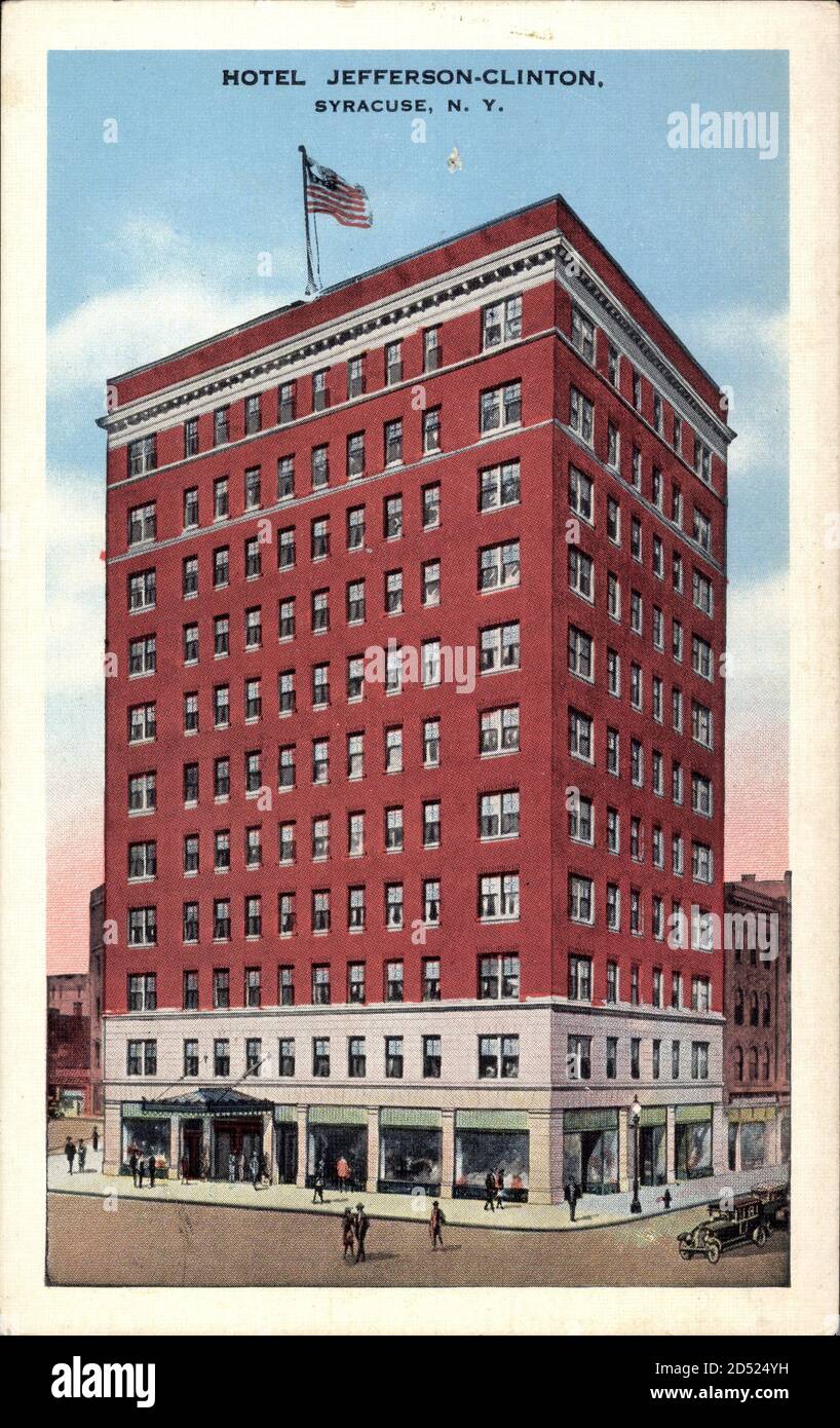 Syracuse New York USA, Hotel Jefferson Clinton - Nutzung weltweit Stockfoto