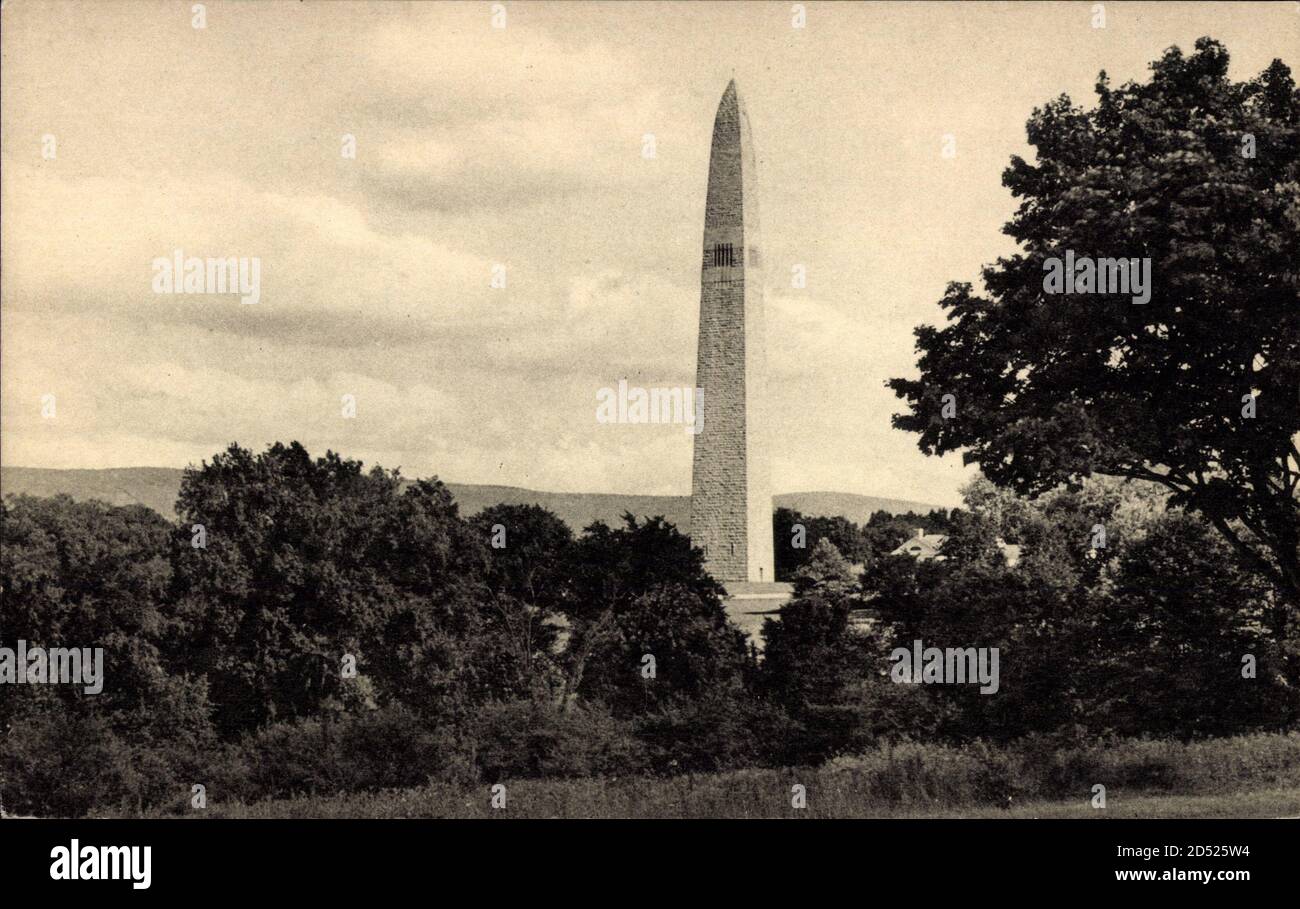 Bennington Vermont, Green Mountain Edition, Bennington Battle Monument – weltweite Nutzung Stockfoto