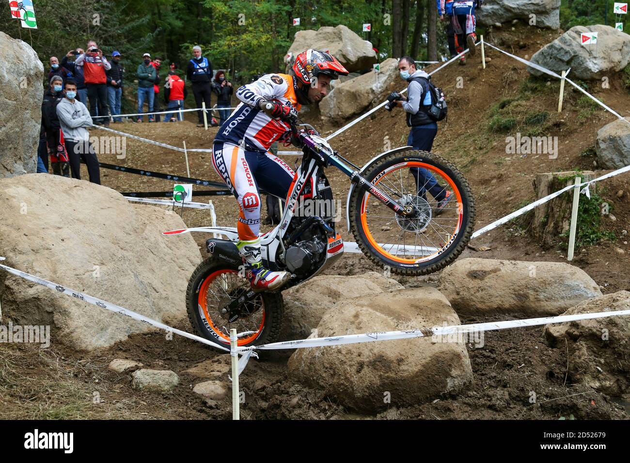 Toni Bou (Montesa / Trial GP) während der Hertz FIM Trial World Championship (Runde 4) auf dem Moto Club Lazzate Circuit am 11. Oktober 2020 in Lazzate (MB) Stockfoto