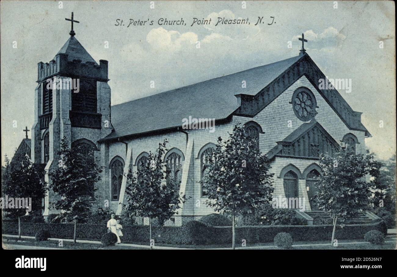 Point Pleasant New Jersey USA, St. Peters Church - weltweite Nutzung Stockfoto