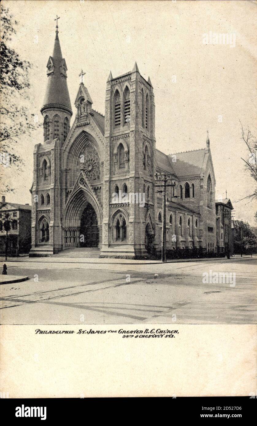 Philadelphia Pennsylvania USA, St. James the Greater Church - weltweite Nutzung Stockfoto
