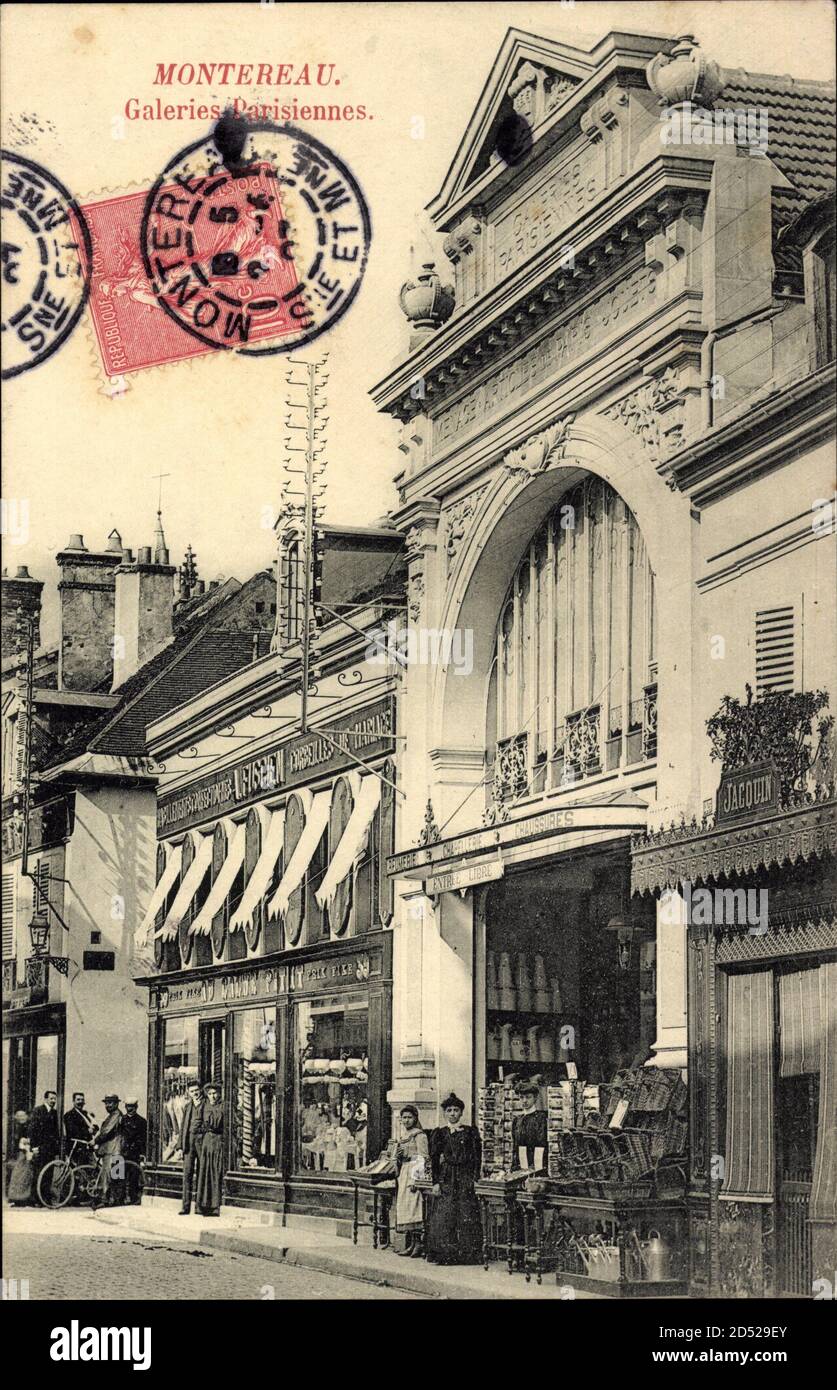Montereau seine et Marne, vue générale des Galeries Parisiennes - weltweite Nutzung Stockfoto