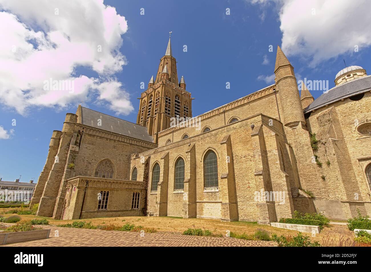 Kirche unserer Lieben Frau oder Église Notre-Dame in Calais, Frankreich. Stockfoto