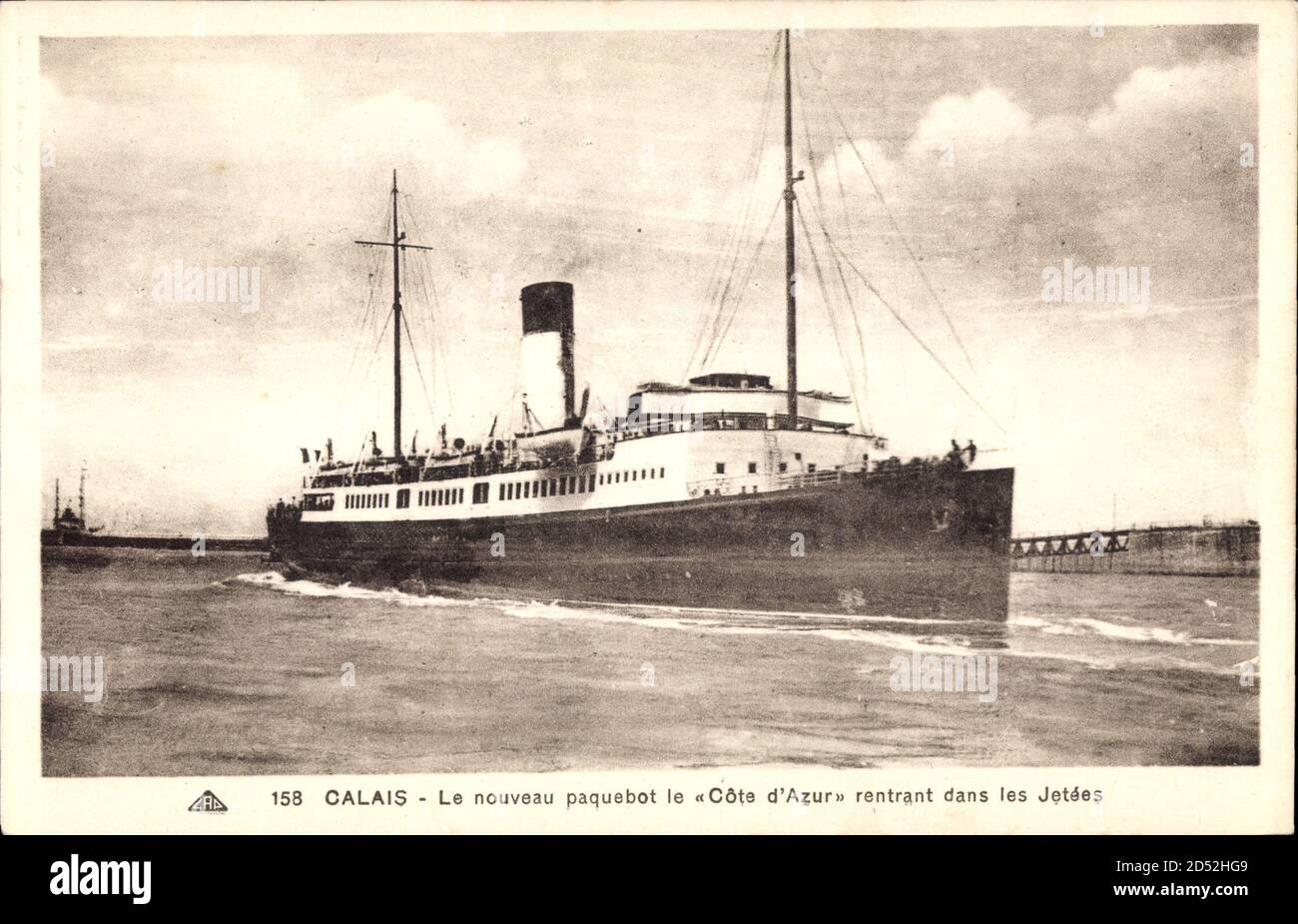 Calais, Paquebot Côte d'Azur, Société nationale des chemins de fer français weltweit Stockfoto