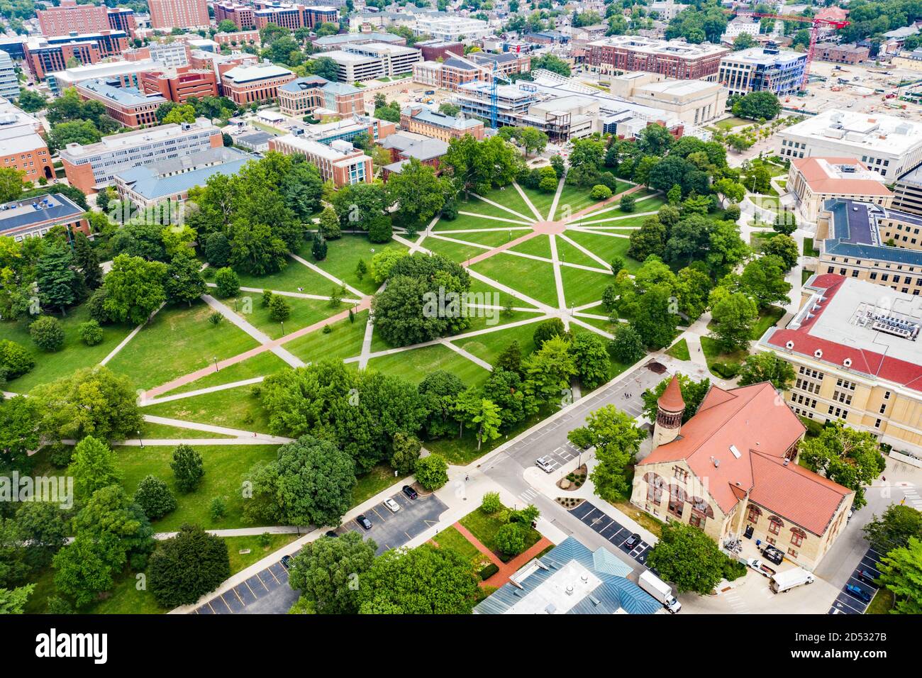 Campus, The Oval, Ohio State University, Columbus, Ohio Stockfoto