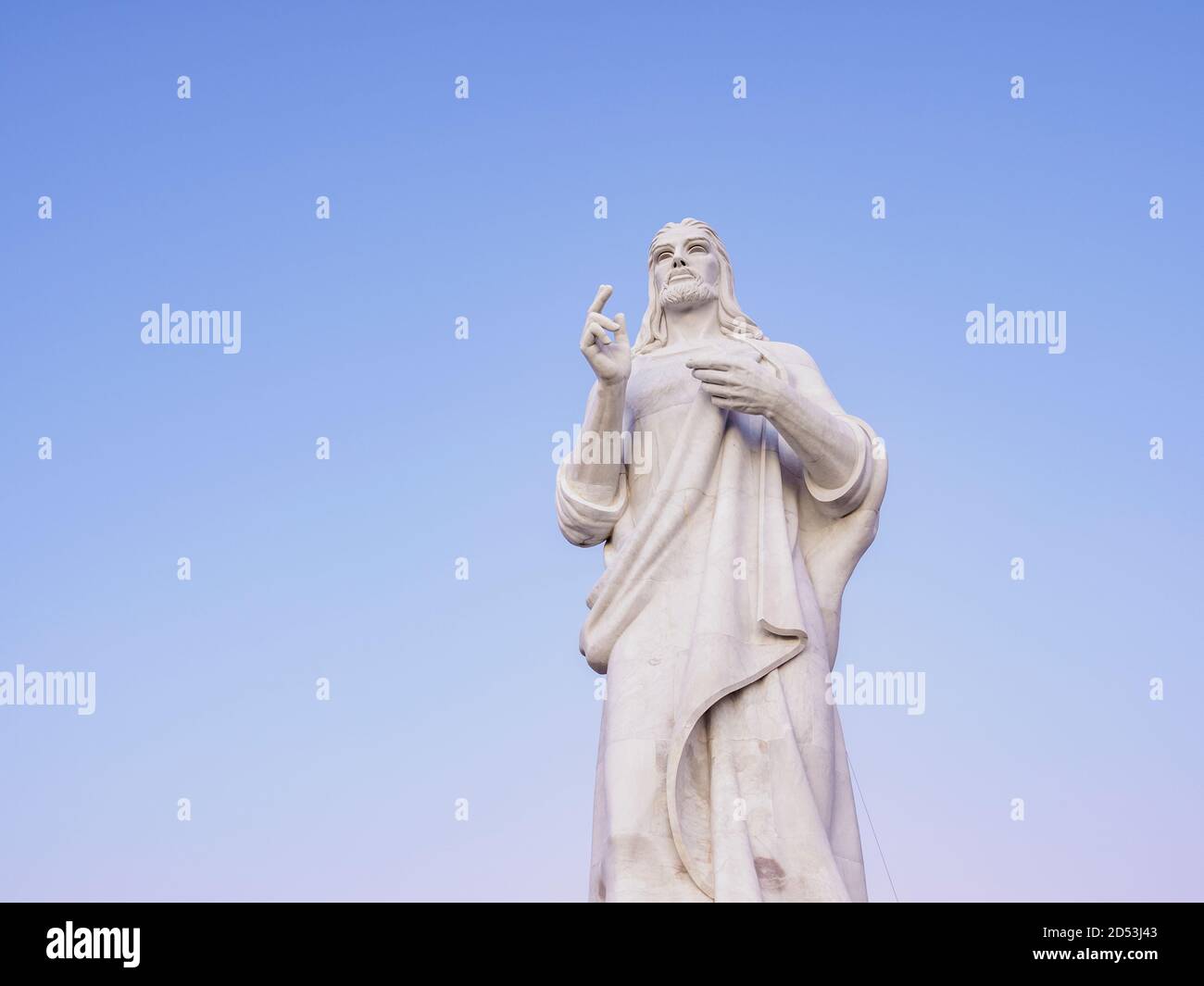 Christus von Havanna in der Abenddämmerung, Provinz La Habana, Kuba Stockfoto