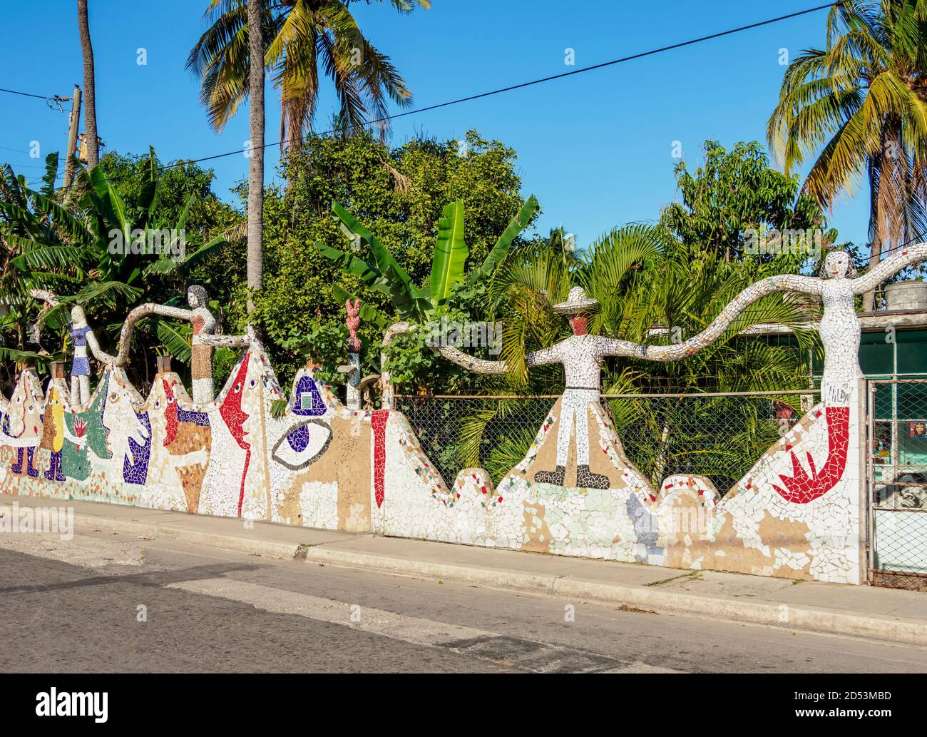 Street Art in Fusterlandia, Jaimanitas Nachbarschaft, Playa Viertel, Havanna, La Habana Provinz, Kuba Stockfoto