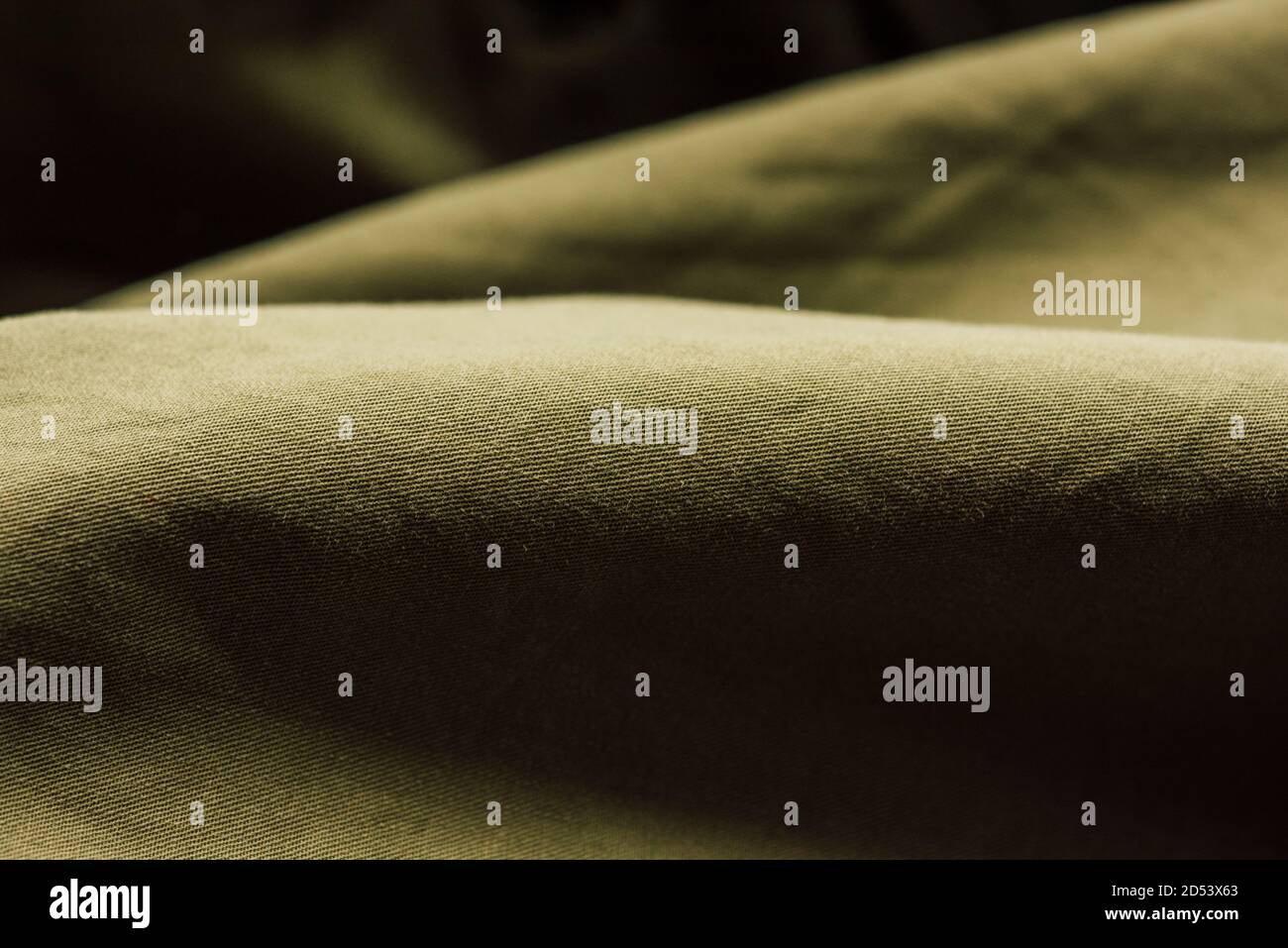 Olive grün Stoff Stoff Stoff Textur. Grüne Tuch Hintergrund Textur Stockfoto