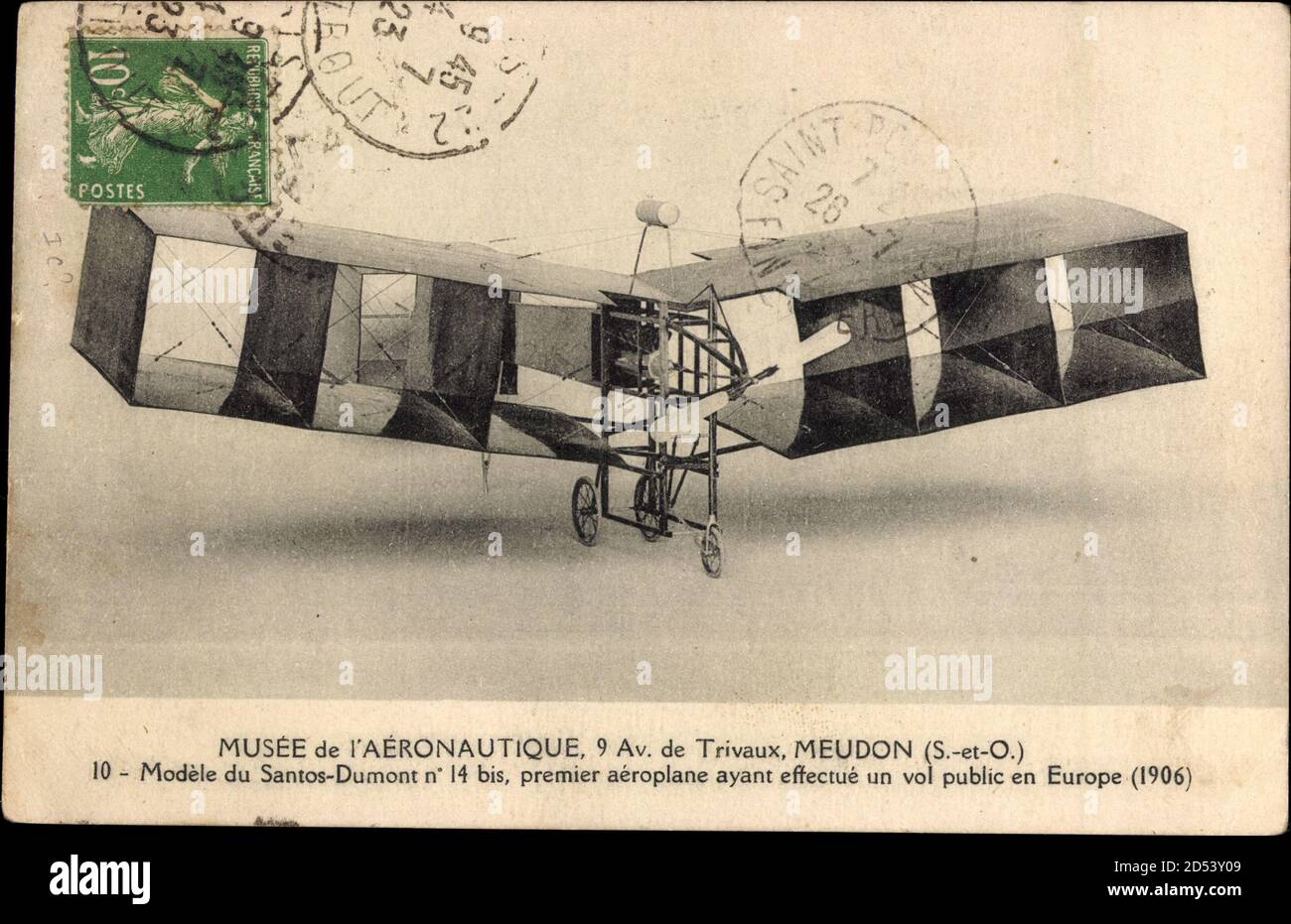 Musée de lAéronautique, Meudon seine et Oise, Santos Dumont Nr. 14, Modèle Verwendung weltweit Stockfoto