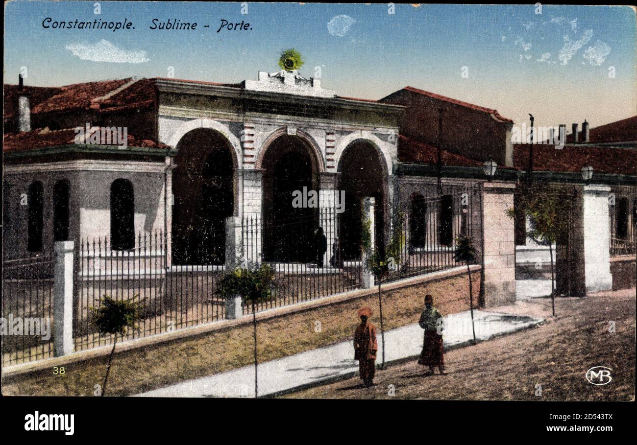 Konstantinopel Istanbul Türkei, Sublime, Porte, Eingangstor, Straßenpartie - weltweit im Einsatz Stockfoto