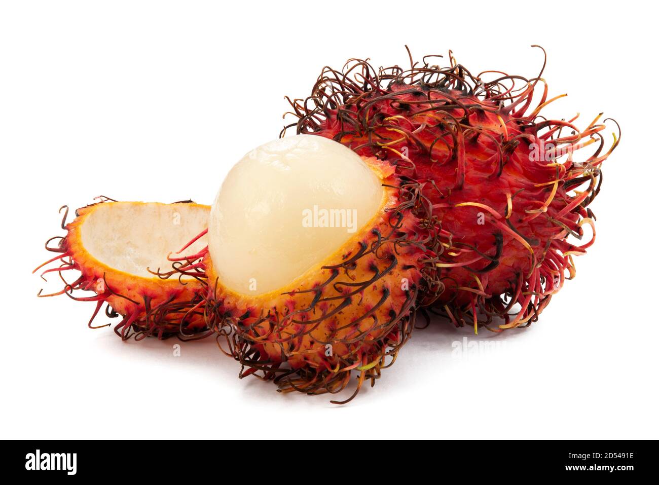 Rambutan exotische Früchte Stockfoto