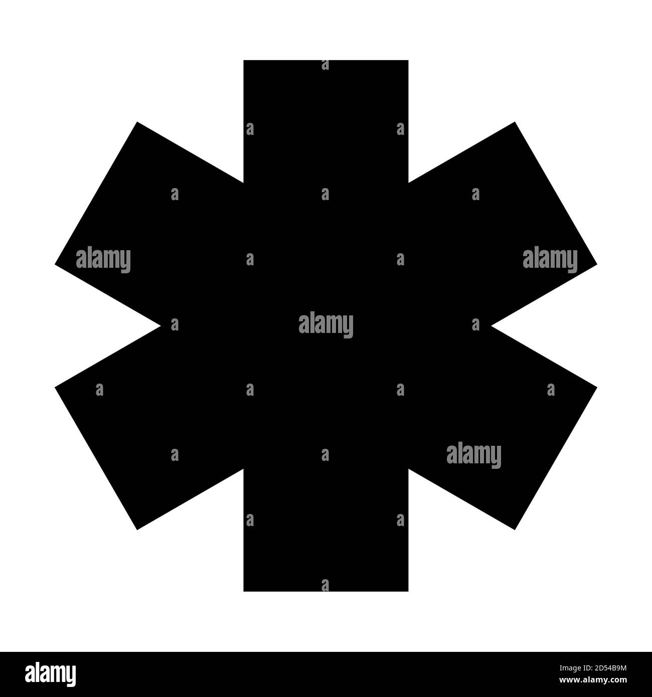 Krankenhaus Kreuz Symbol, Medizinische Gesundheit Symbol isoliert auf weißem Hintergrund. Notfalldesign . Stock Vektor